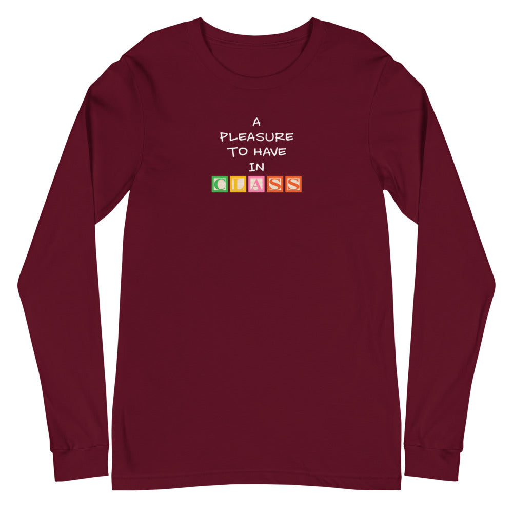 Dani-Tees Pleasure In Class Unisex Long Sleeve Tee